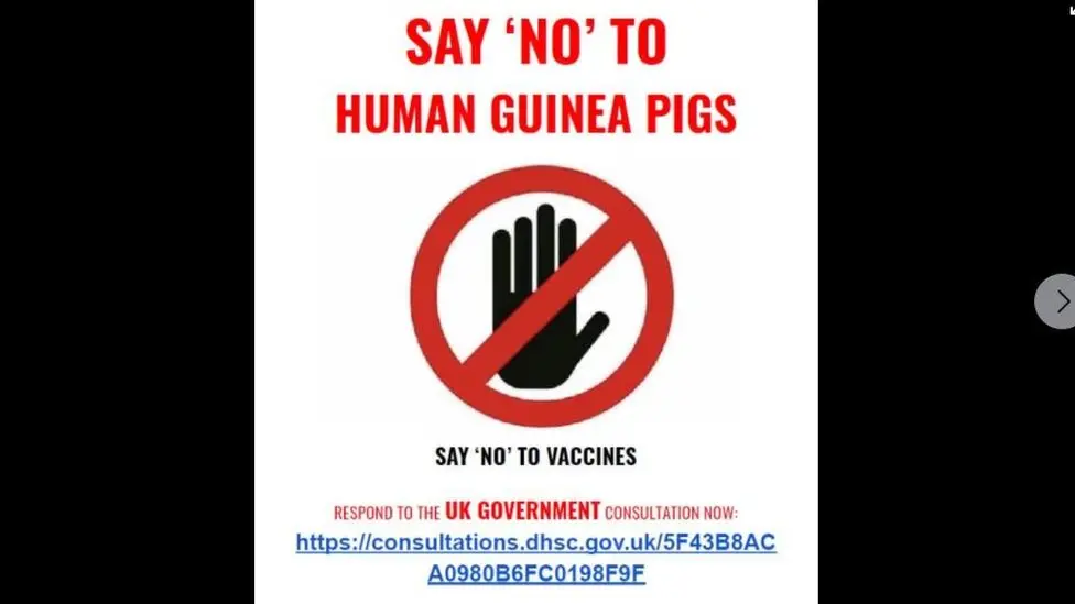 Poster that reads "Say No to Human Guinea Pigs"