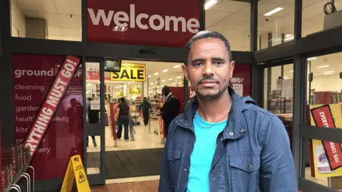 BBC/Victoria Scheer Tsagay Kifla said he was sad to see the store close