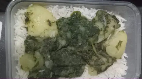 Refugee Action Spinach, potatoes and rice served to asylum seekers in an Essex hotel