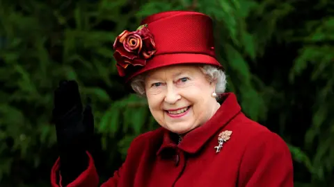 Reuters The Queen waving