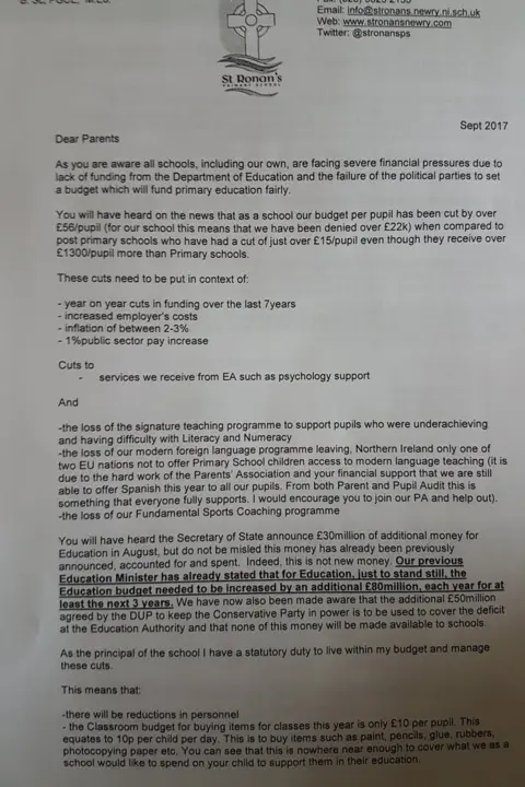 St Ronan's Primary School Letter from St Ronan's