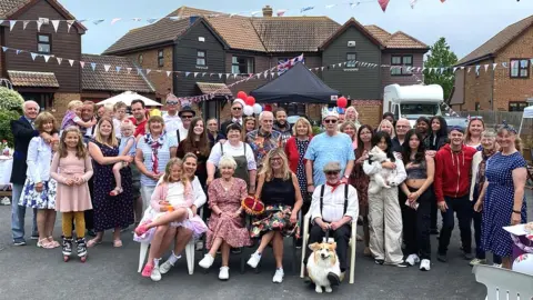 Sarah Cronk Street party in Boscawen Close, Eastbourne