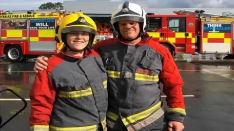 Derbyshire Fire and Rescue Service Zoe and Rob Mears