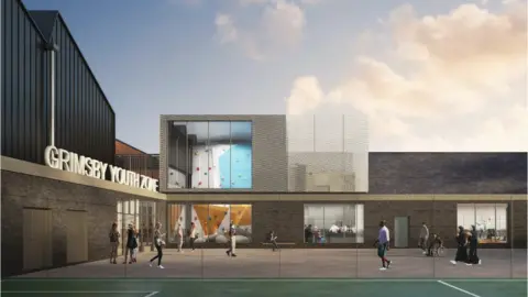 North East Lincolnshire Council Artist's impression of the new youth centre