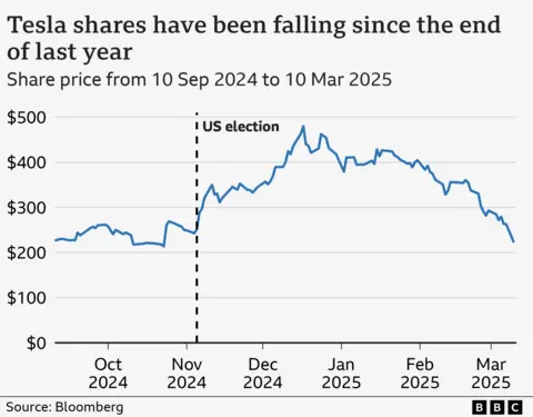 Tesla Share price schedule