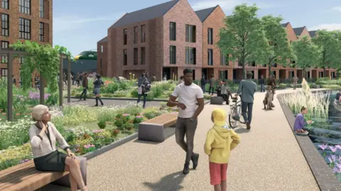 City of Wolverhampton Council Artist's impression of the proposed development