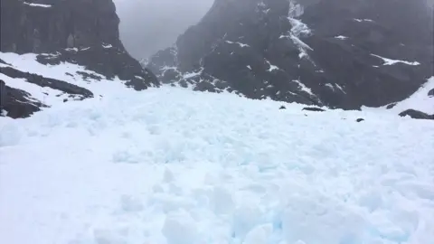 SAIS Lochaber Avalanche debris