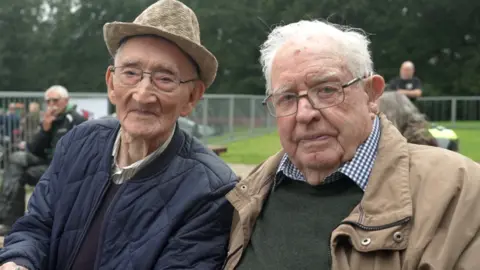 Idris and Kenneth - oldest bike club members