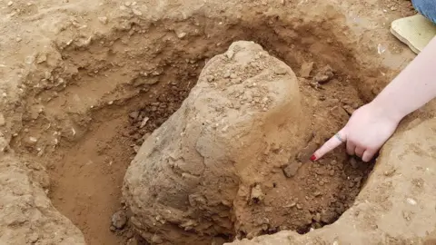 New Forest National Park Authority One of the four burial urns found
