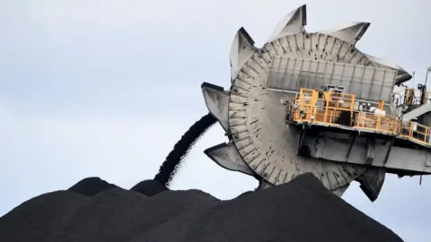 Getty Images Machinery at a Newcastle coal mine