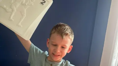 Living Paintings Jacob with one of the sensory images