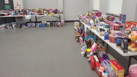 Faces Santa pop up shop run by Faces, Bedford