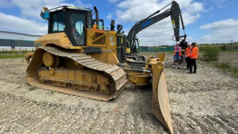 Ant Saddington/BBC Bulldozer and digger