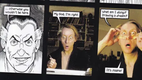 Bryan Talbot Some comic panels showing a man