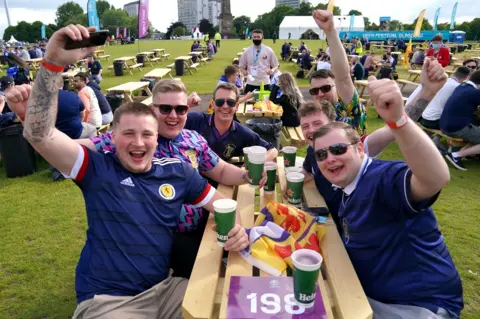 PA Media Glasgow Green fan zone