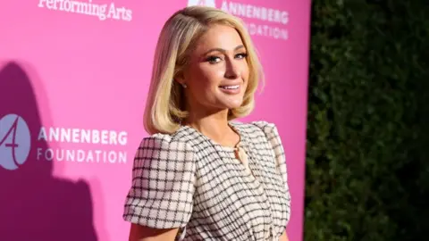 Getty Images Paris Hilton at a charity event in 2021