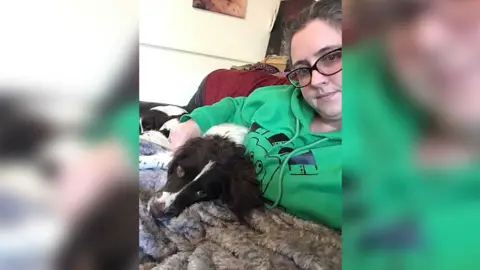 Michelle Burrow Michelle Burrow with some of her dogs