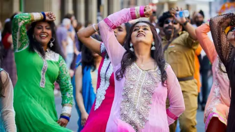 Mark Waugh Ladies perform Asian dance