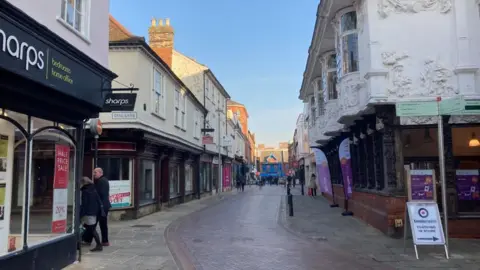 Andrew Woodger/BBC Ipswich town centre