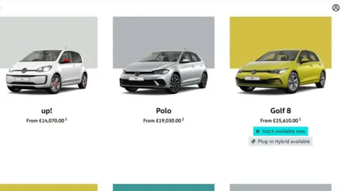 VW VW cars online