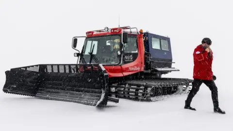 Getty Images A PistenBully or Snowcat snow plough