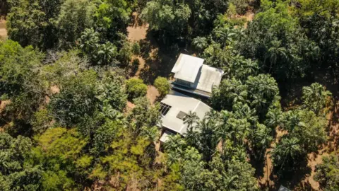 ABC News/Pete Garnish An aerial view of Adam Britton's property