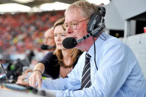 Getty Images A man wearing a headset