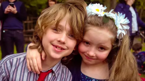 Henry's son (left) and Harriet Forster (right) 