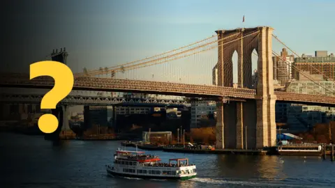 Graphic showing a large bridge