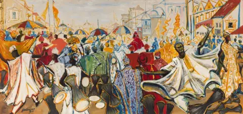 Ben Enwonwu Foundation The Durbar of Eid-ul-Fitr, Kano, Nigeria 1955