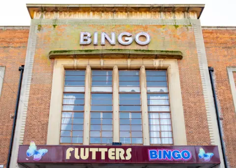 Gigi Gold Flutters Bingo building in Rushden