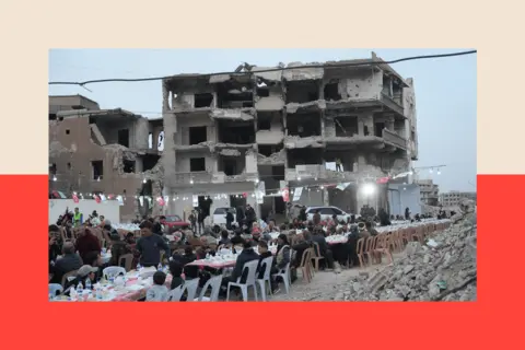 NurPhoto via Getty Images The Charge D'affaires of the Turkish Embassy in Syria attended Iftar in the destroyed Qaboun District of Damascus
March 4, 2025 