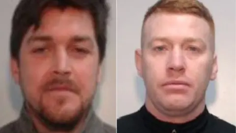 Greater Manchester Police Mugshots of brothers Connor and Kieran Maher