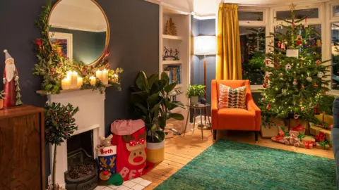 Kiirsty Anderson The living room of the Christmas home