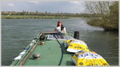 Caroline Thurston Boating on the Thames