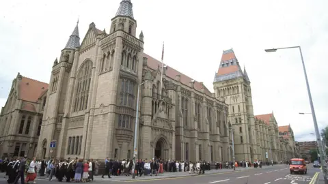 External picture of The University of Manchester building on Oxford Road, Manchester. 