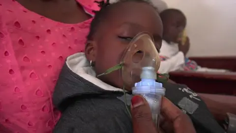 BBC Two-year-old Thayi at Senegal's Albert Royer Children's Hospital