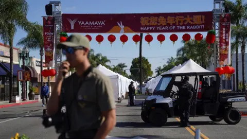 Reuters Police near the scene of the shooting