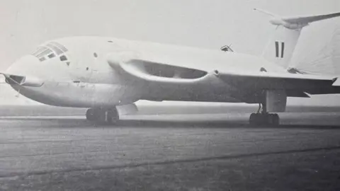 Crown Copyright A black and white archive photo of the Handley Page Victor Mk2 bomber
