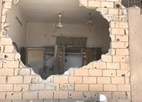 Ruined property in Sukhna, Syria