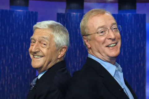 BBC Michael Parkinson and actor Sir Michael Caine in 2004