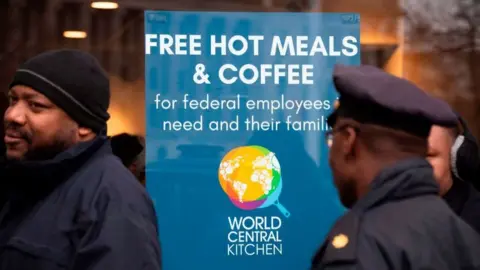 Getty Images GoFundMe set up a special programme to fund organisations helping workers affected by the US government shutdown