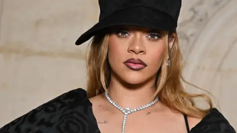 Rihanna attends the Christian Dior Haute Couture Spring/Summer 2024 show