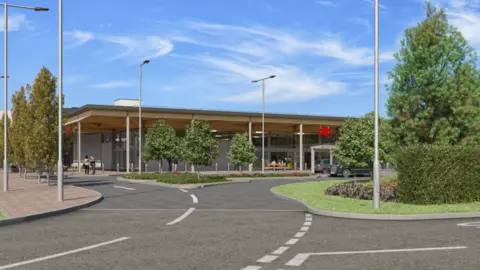 Network Rail Artist impression of new Beaulieu railway station