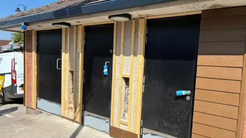 A toilet in Chippenham blocked by refurbished.