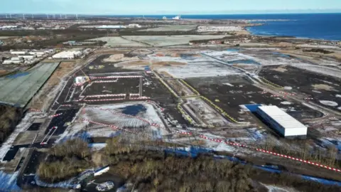 PA Media Land in Cambois which once housed Blyth Power Station