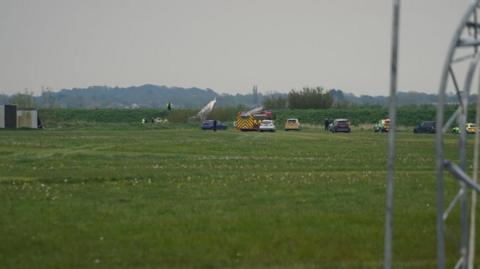The scene at St Michael's Airfield