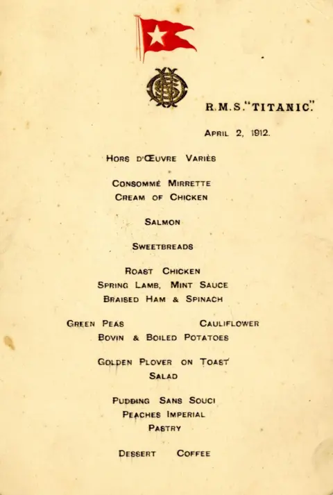 Henry Aldridge and Son Menu