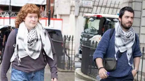 PA Media Leonorah Ward and Daniel Formentinare arriving at court