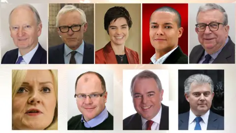 BBC/Conservative Party/Reuters/GettyImages  Henry Bellingham; Norman Lamb; Chloe Smith; Clive Lewis; Keith Simpson; Elizabeth Truss; George Freeman; Richard Bacon and Brandon Lewis